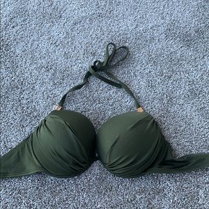 Olive green victoria’s secret bathing suit top